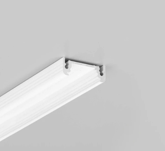 3m LED juostos profilis SURFACE14 EF/TY, baltai dažytas