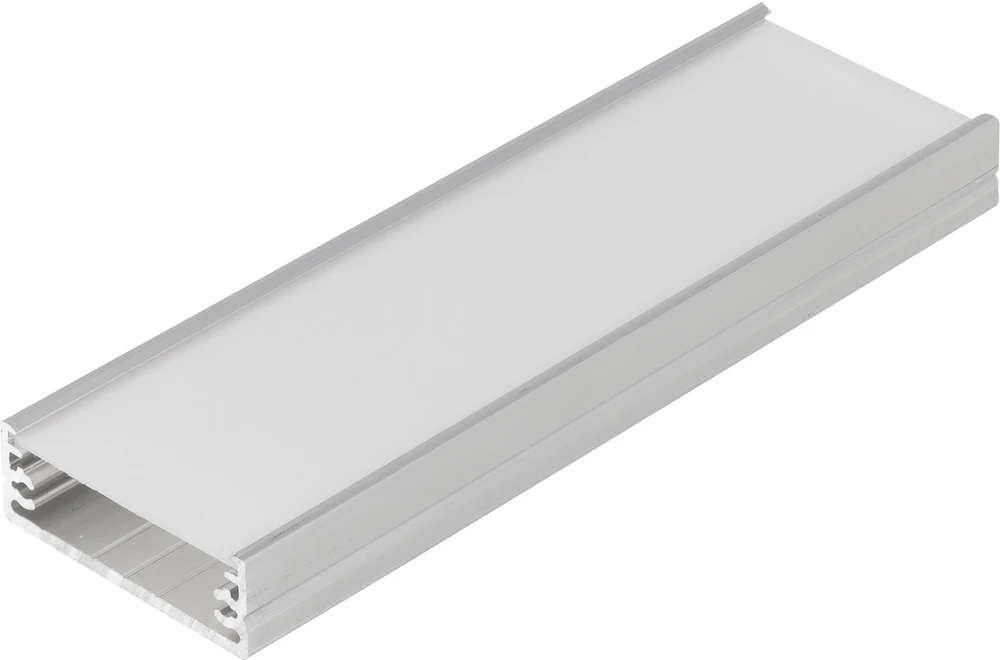 3m LED juostos profilis WIDE24 G/W, neanoduotas aliuminis