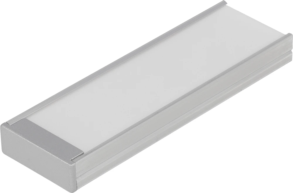 3m LED juostos profilis WIDE24 G/W, neanoduotas aliuminis