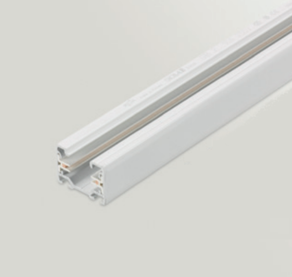 3m paviršinis vienos fazės bėgelis TRACK 1L, baltas