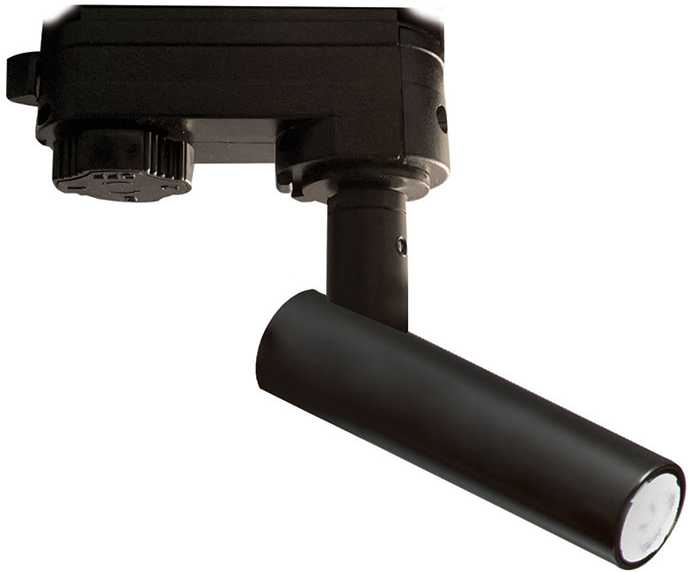 3W LED akcentinis šviestuvas į bėgelius DUCT, juodas, 3000K, 39003800