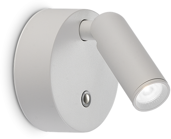 3W LED įkraunamas sieninis šviestuvas BEAN, baltas, 3000K, dimeriuojamas, su jungikliu, 350233