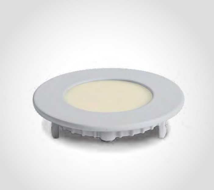 3W LED įleidžiama panelė, balta, 3000/4000/5700K, 10103FA/W/V