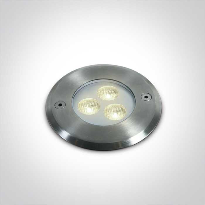 3W LED įleidžiamas baseino šviestuvas, nerūdijančio plieno sp., 4000K, IP68, 69066A/C