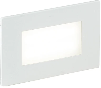 3W LED įleidžiamas fasado šviestuvas su judesio davikliu BOLT, baltos/nikelio sp., 4000K, IP65