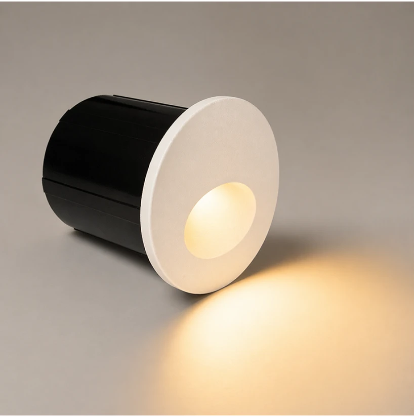 3W LED įleidžiamas lauko šviestuvas laiptų apšvietimui, baltas, 2700K, IP65, E320-27
