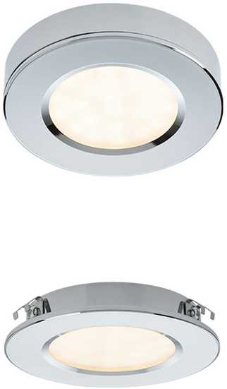 3W LED įleidžiamas/paviršinis šviestuvas MT 142 LED, chromo sp., 4000K