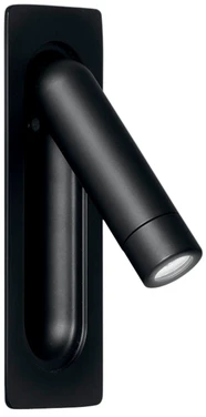 3W LED įleidžiamas sieninis šviestuvas DEFOE, juodas