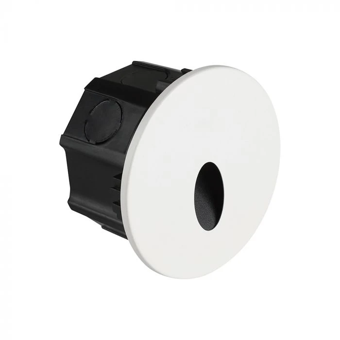 3W LED įleidžiamas sieninis šviestuvas laiptų apšvietimui, juodos/baltos sp., 3000/4200/6400K, IP65