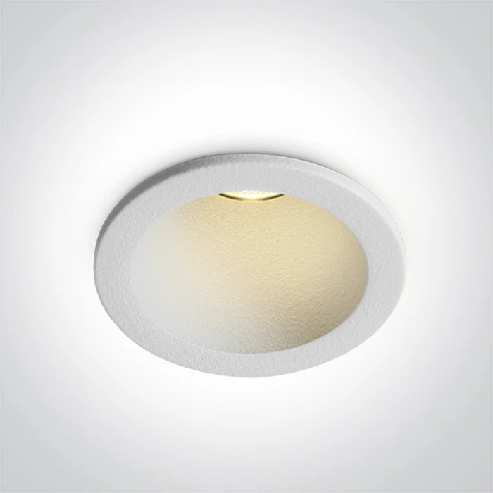 3W LED įleidžiamas šviestuvas, baltas, 3000K, 10103J/W/W