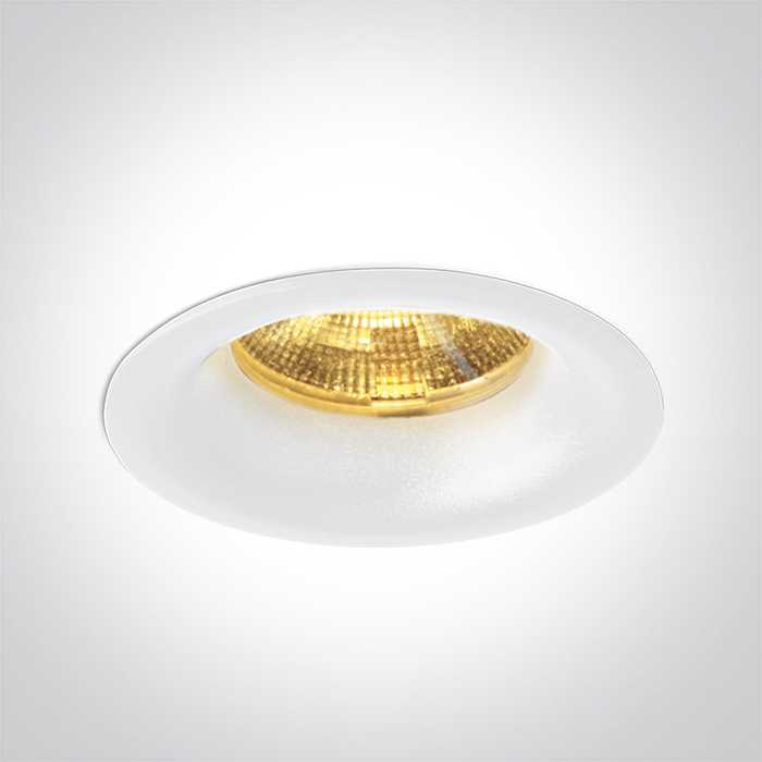 3W LED įleidžiamas šviestuvas, baltas, 3000K, dimeriuojamas, 10103LB/W/W