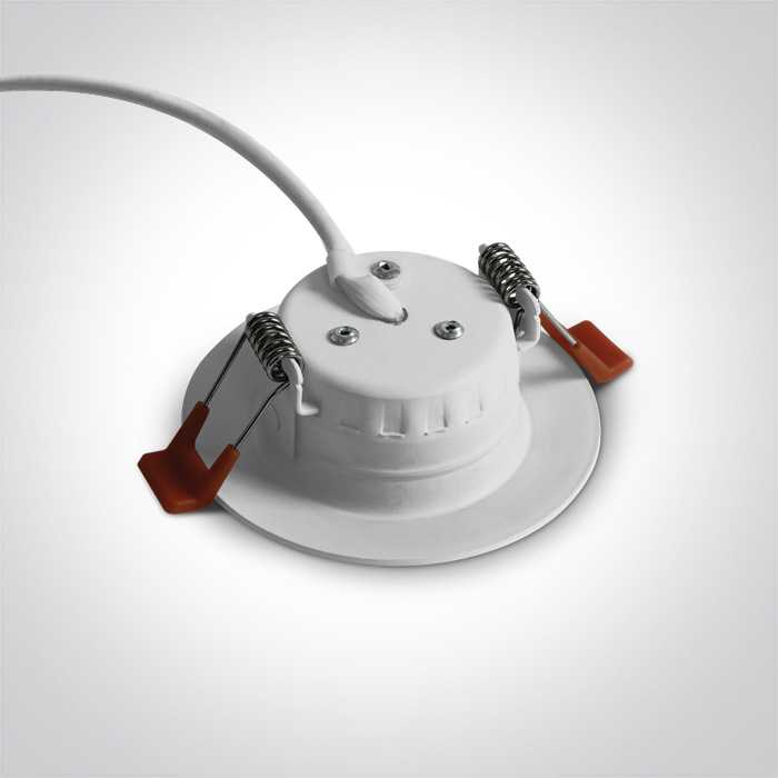 3W LED įleidžiamas šviestuvas, baltas, 3000K, 10103T/W/W