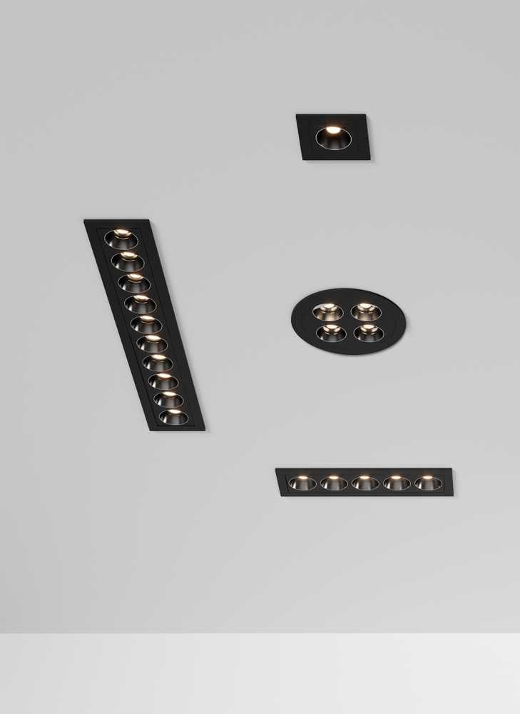 3W LED įleidžiamas šviestuvas INVISIBLE, juodas, 3000K, E3980300N