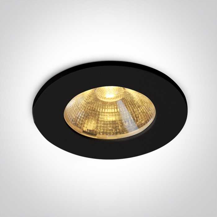 3W LED įleidžiamas šviestuvas, juodas, 3000K, 40°, dimeriuojamas, 10103C/B/W