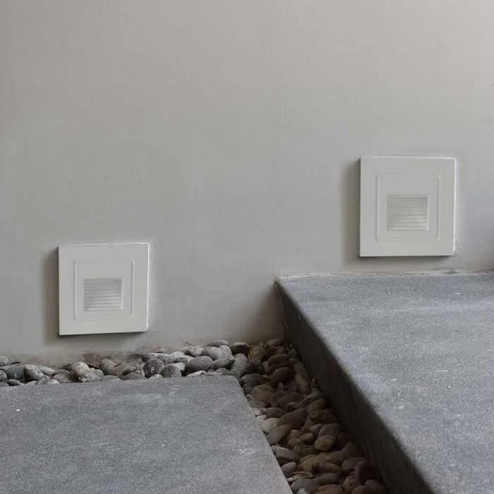 V-tac 3W LED įleidžiamas šviestuvas laiptams, baltas, 3000K, IP65