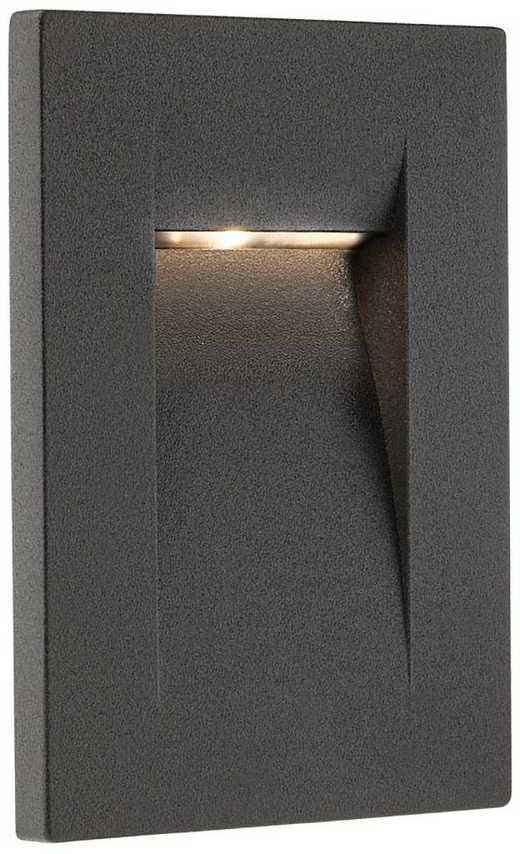 3W LED įleidžiamas vidaus/lauko šviestuvas INNER, tamsiai pilkas, 3000K, IP65, 9636