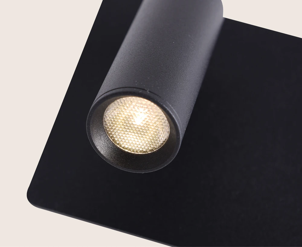 3W LED įleidžiamo montavimo sieninis šviestuvas - skaitymo lempa, juodas, 3000K, 25281