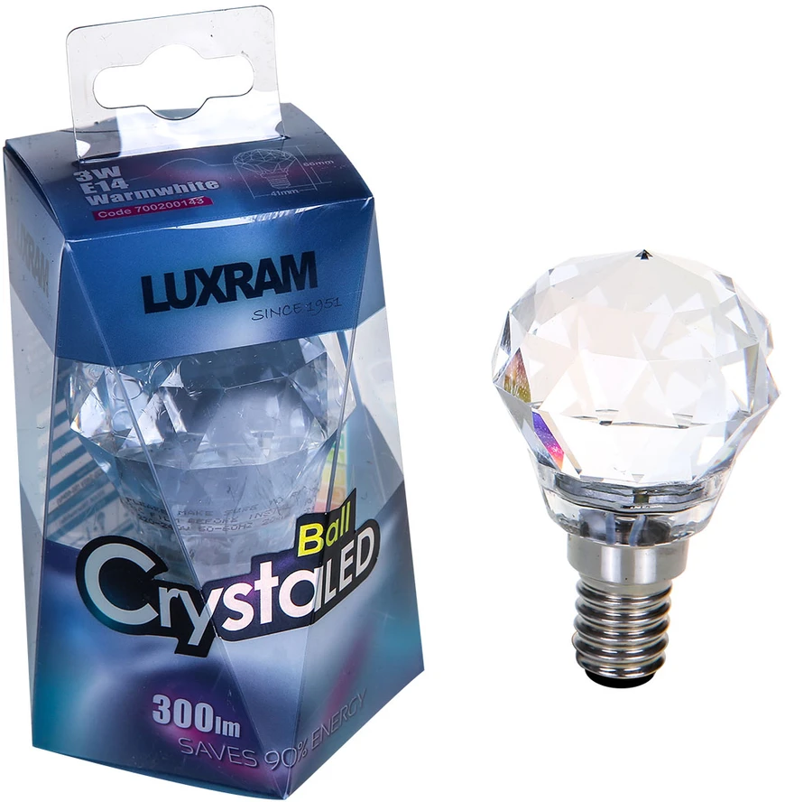 3W LED lemputė, E14, 3000K