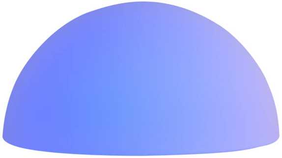 3W LED pastatomas lauko šviestuvas BLOB, baltas, RGB, IP65, tiekiamas su nuotolinio valdymo pulteliu, 90168