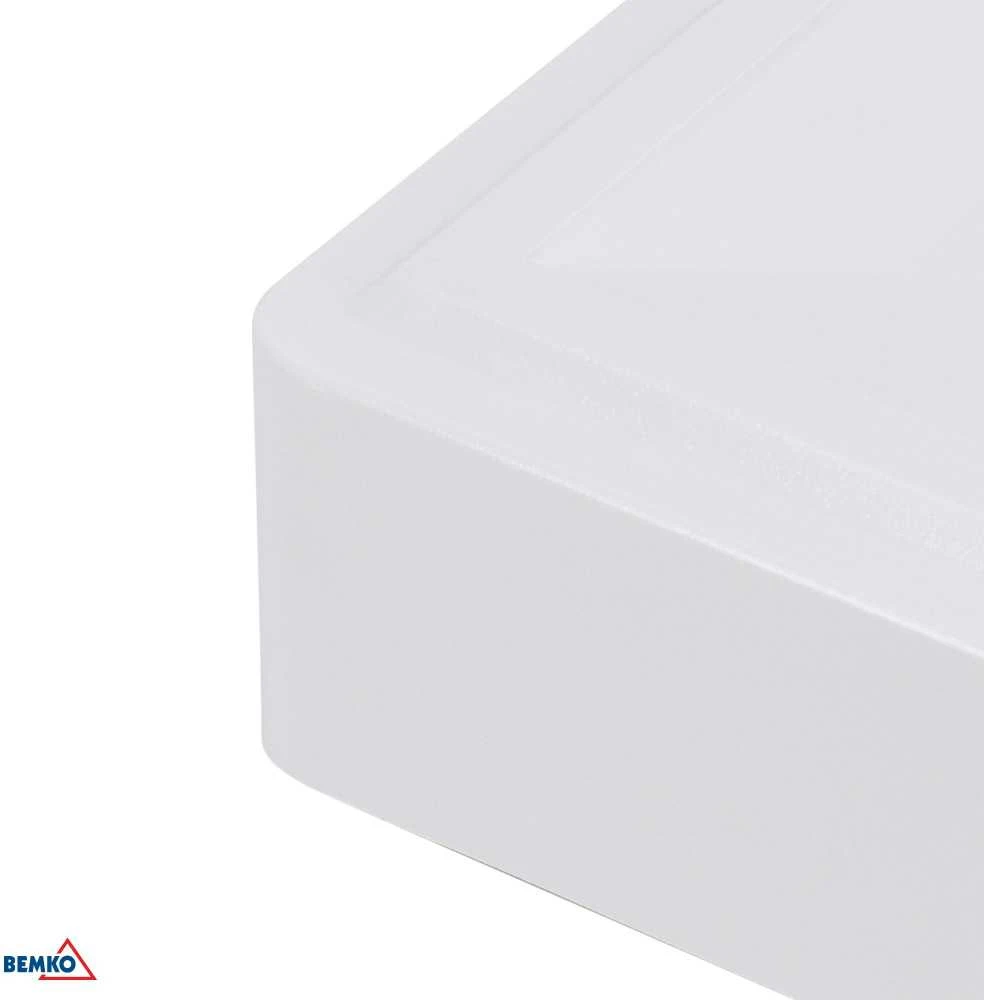 Bemko 3W LED paviršinis avarinis šviestuvas SKALER, baltas, 6000K, IP40, 2h veikimas autonominiu režimu, 145°/55°