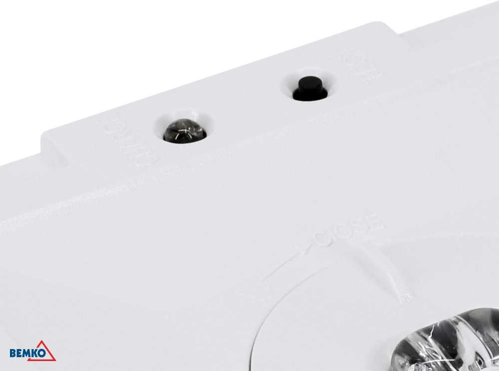 Bemko 3W LED paviršinis avarinis šviestuvas SKALER, baltas, 6000K, IP40, 3h veikimas autonominiu režimu, 50°