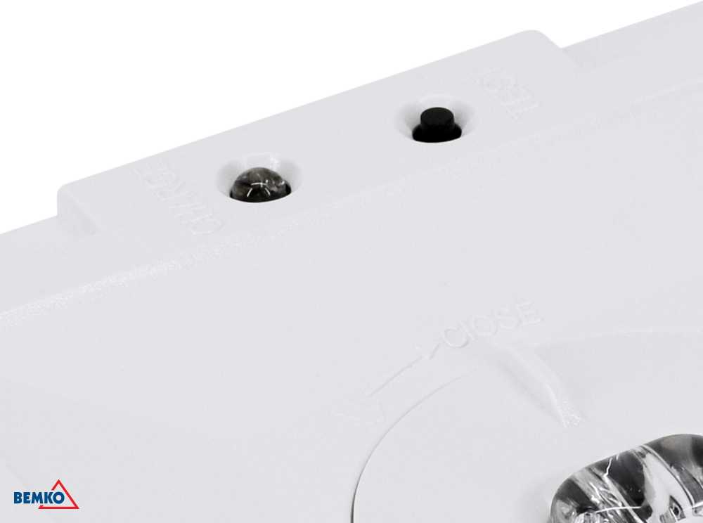3W LED paviršinis avarinis šviestuvas SKALER, baltas, 6000K, IP40, 2h veikimas autonominiu režimu, 50°