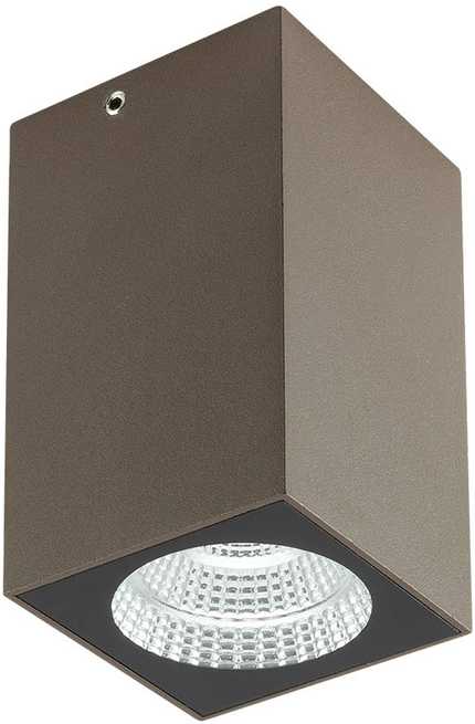 3W LED paviršinis lauko šviestuvas QUAD, tamsiai rudas, 3000K, IP65, 90092