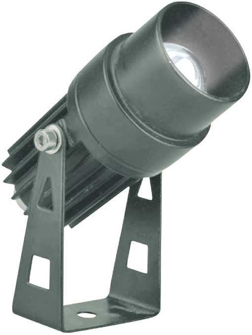3W LED prožektorius CARLOS, tamsiai pilkas, 3200K, IP65, 4318300