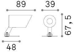 3W LED sieninis fasado šviestuvas KOALA, juodas, 3000K, IP65, 331355