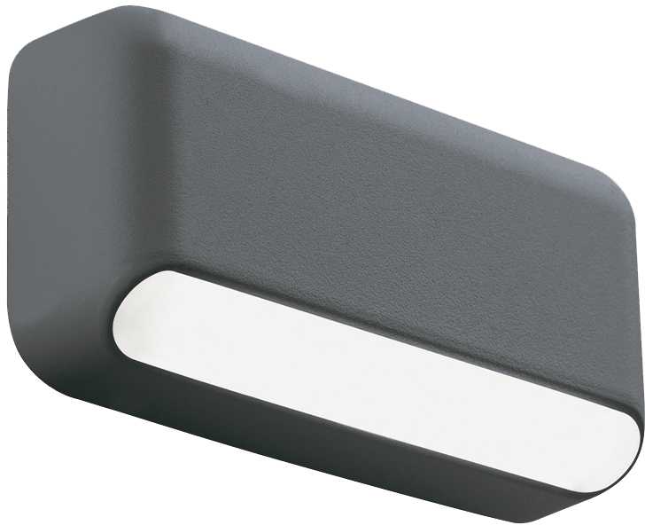 3W LED sieninis fasado šviestuvas SEREN, tamsiai pilkas, 3000K, 4309301