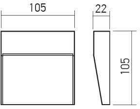 3W LED sieninis lauko šviestuvas LANDER, baltas, 3000K, IP54, 90474