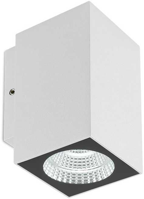 3W LED sieninis lauko šviestuvas QUAD, baltas, 3000K, IP65, 90084