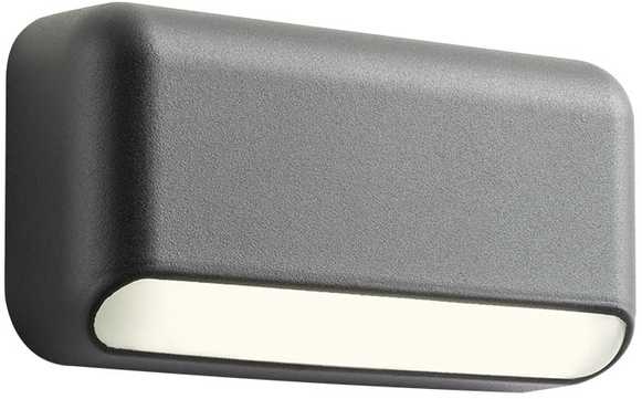 3W LED sieninis lauko šviestuvas SAPO, tamsiai pilkas, 3000K, IP65, 90070