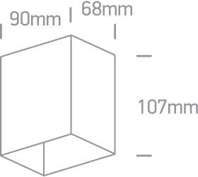 3W LED sieninis šviestuvas, antracito sp., 3000K, 67398/AN/W