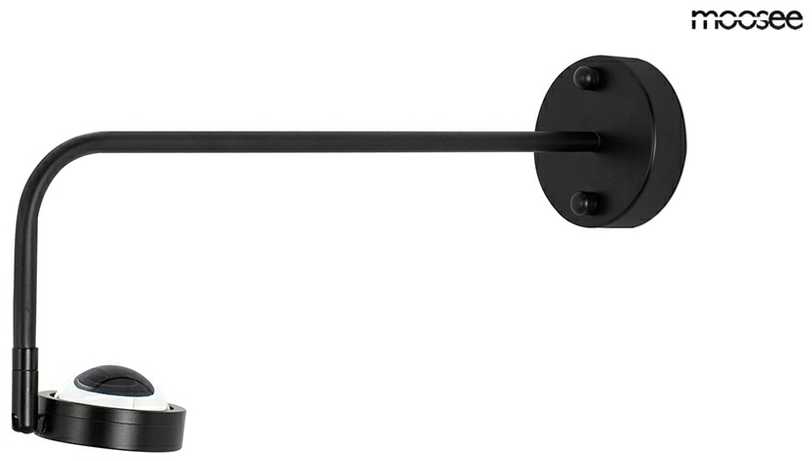 3W LED sieninis šviestuvas AXEL, juodas, 3000K