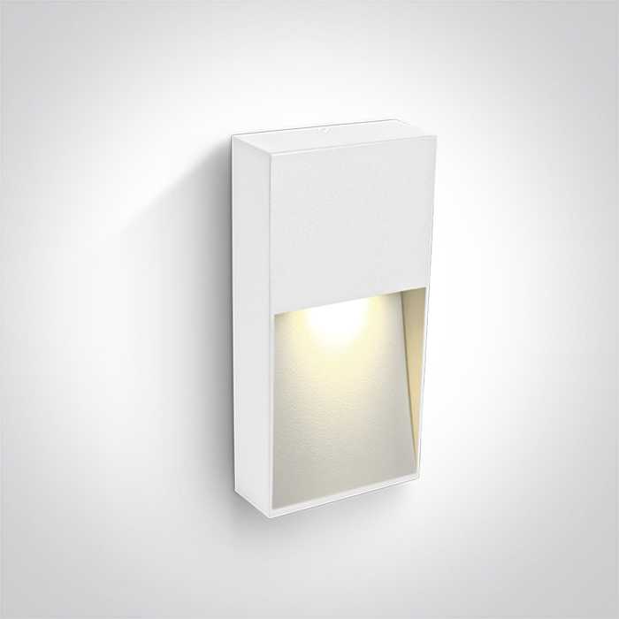 3W LED sieninis šviestuvas, baltas, 2200/2700/3000/4000K, IP65, 67359C/W/V