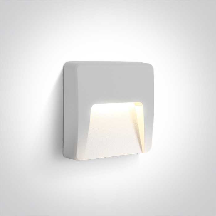 3W LED sieninis šviestuvas, baltas, 2700/3300/4000K, IP65, 67418/W/V