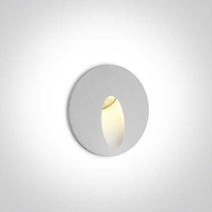 3W LED sieninis šviestuvas, baltas, 3000K, 68030/W/W