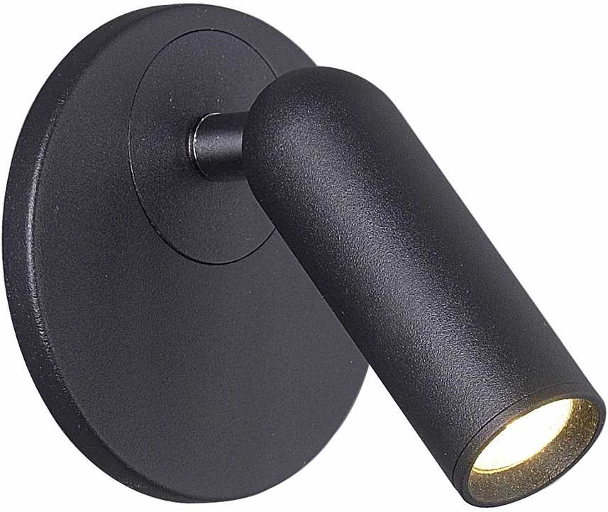 3W LED sieninis šviestuvas EMMA, juodas, 3000K, 4244701