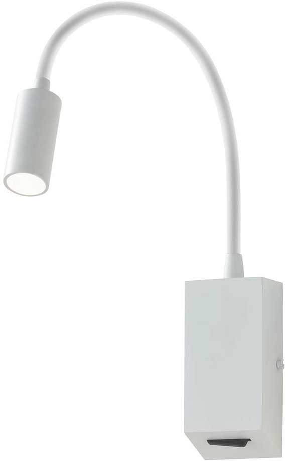 3W LED sieninis šviestuvas HELLO, matinės baltos sp., 3000K, 01-1193