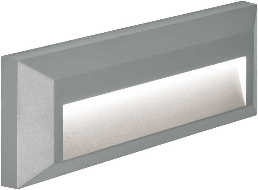 3W LED sieninis šviestuvas LEROS PLUS, pilkas, 3000/4000/6500K, 4138100