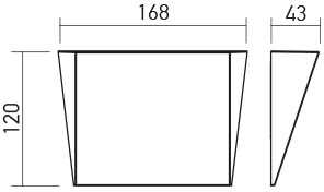 3W LED sieninis šviestuvas STEALTH, matinės juodos sp., 3000/4000K, 01-3221