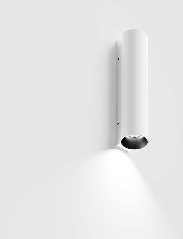 3W LED sieninis šviestuvas TUB S 150, baltas, 3000K, 60°