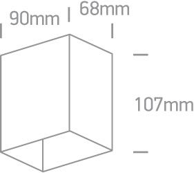3W LED sieninis šviestuvas, baltas, 3000K, 67398/W/W