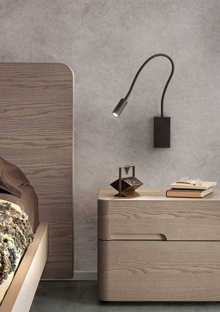 3W LED sieninis šviestuvas WALLIE, matinės baltos sp., 3000K, su USB jungtimi, 01-2754