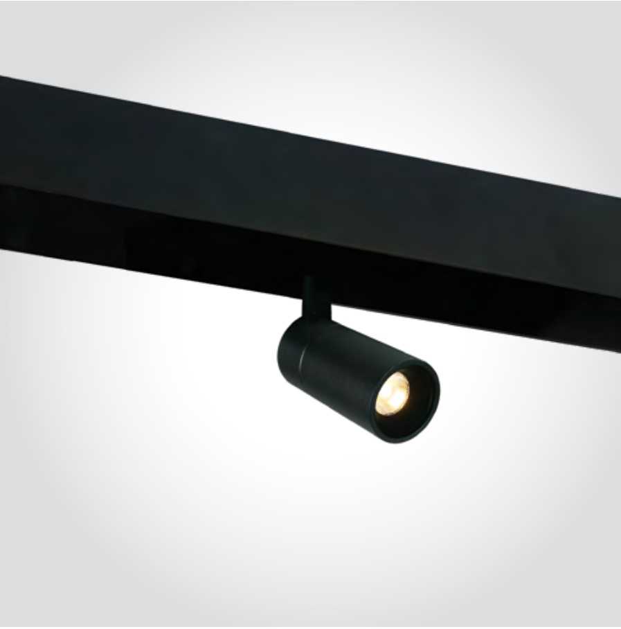 3W LED šviestuvas į magnetines sistemas ONELIGHT MINI, juodas, 3000K, 42122A/B/W