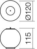 3W LED šviestuvo tarpinė dalis - detalė BILIA, balta, 3000K, IP44, LSD01-2604SWH