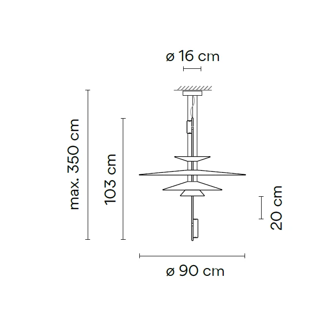 3x5,6W LED pakabinamas šviestuvas FLAMINGO, grafito sp., 3500K, dimeriuojamas