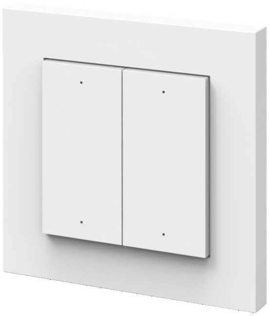 4 pozicijų sieninis šviestuvų valdymo pultas SMART+ WIFI, baltas