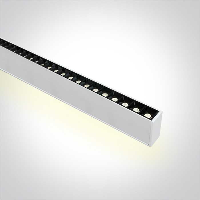 40W/20W LED linijinės sistemos šviestuvas, baltas, 4000K, 38150BU/W/C